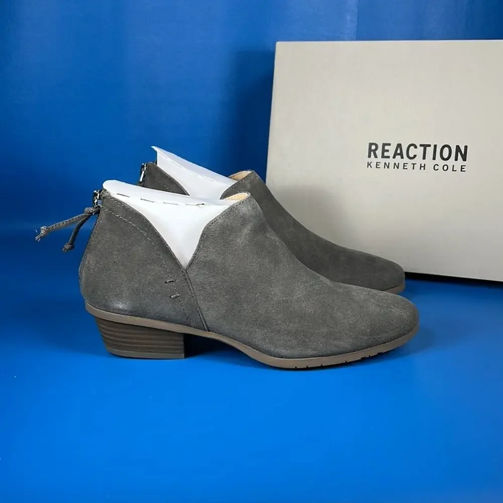 Kenneth Cole Reaction Women's Side Way Booties - Concrete - 8.5 - New in box